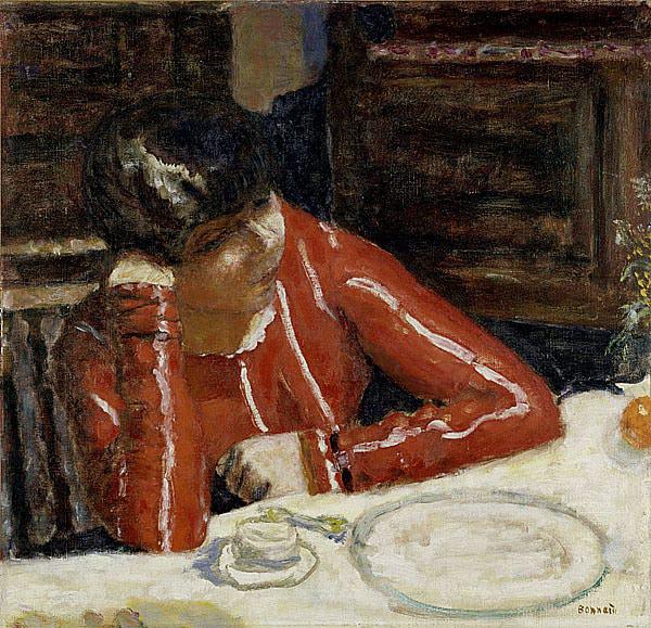 Le Corsage rouge - Pierre Bonnard