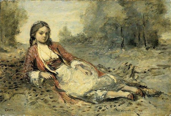 Algerienne - Jean Baptiste Camille Corot
