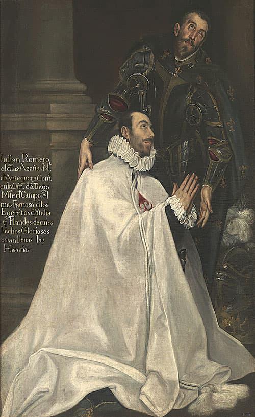 Julian Romero and his Patron Saint - El Greco