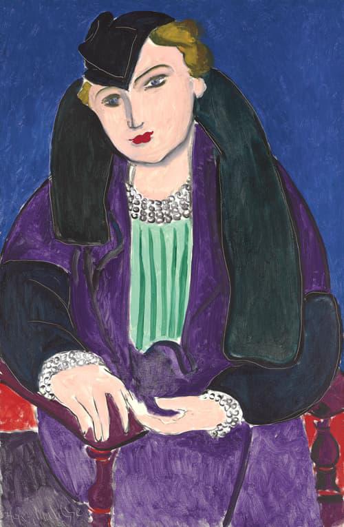 Portrait Au Manteau Bleu - Henri Matisse