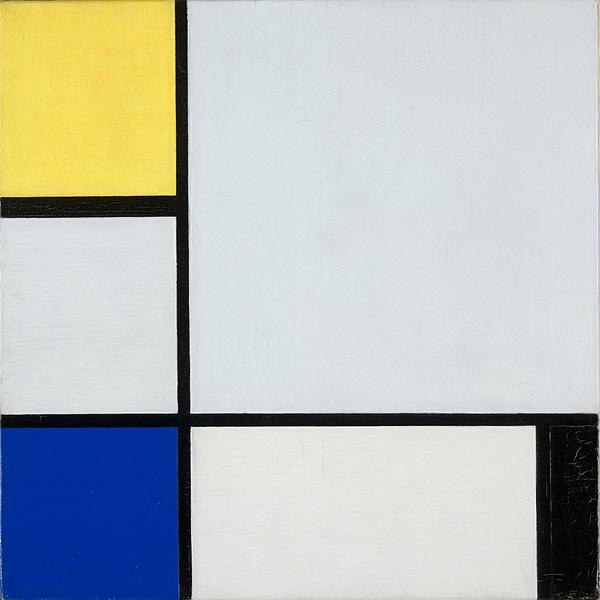 Composition with Yellow, Blue, Black and Light Blue - Piet Mondrian
