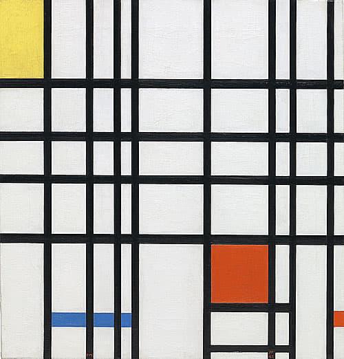 Composition with Red. Yellow and Blue - Piet Mondrian
