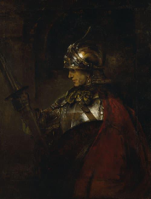A Man in Armor - Rembrandt HarMenszoon van Rijn