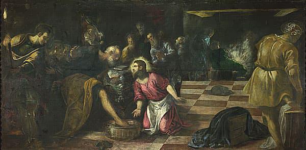 Christ Washing the Feet of His Disciples - Tintoretto