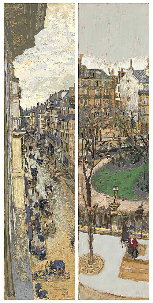 Les rues de Paris. panneaux pour Henry Bernstein: Seconde - Edouard Vuillard
